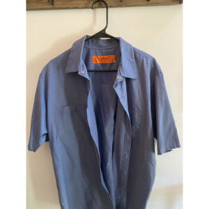 Red Kap Men's Short Sleeve Industrial Work Shirt Size XL Navy Blue NWOT